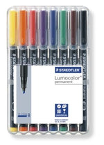 Staedtler Lumocolor Permanent Marker Broad Set 8