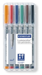 Staedtler Lumocolor Non-Permanent Marker Fine Set 6