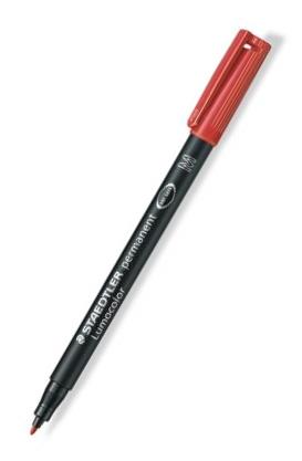 Staedtler Lumocolor Permanent Marker Medium Red 1.0mm