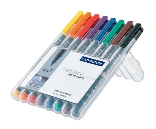Staedtler Lumocolor Permanent Marker Fine Set 8