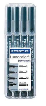 Staedtler Lumocolor Permanent Special Pen Assorted Set 4 SET
