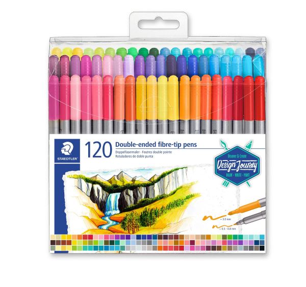 Staedtler Design Journey Double-Ended Pen Double-Ended Pen Set 120 SET