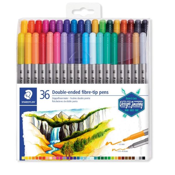 Staedtler Design Journey Double-Ended Pen Double-Ended Pen Set 36 SET