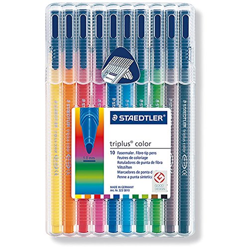 Staedtler Triplus Fibre-Tip Pen Assorted Colours Set 10 SET / 0.3mm