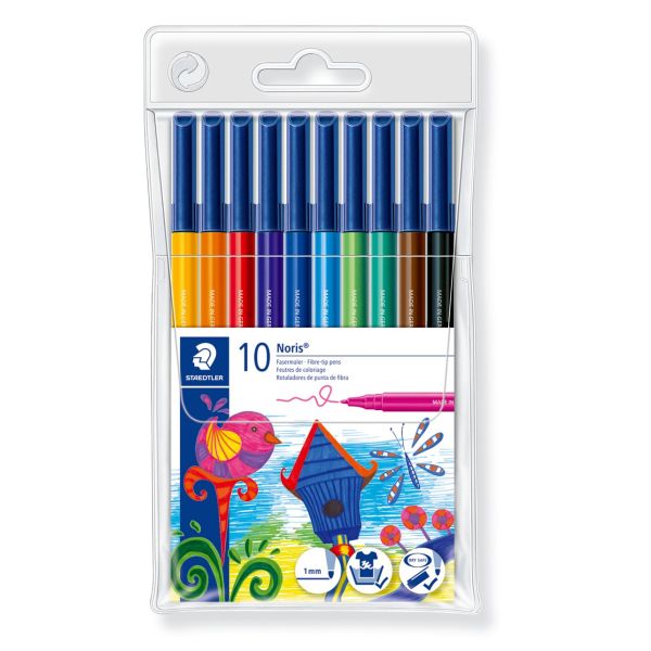 Staedtler Noris Fibre Tip Pen Set 10 SET