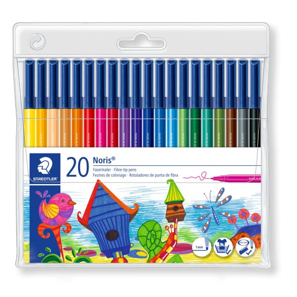 Staedtler Noris Fibre Tip Pen Set 20 SET
