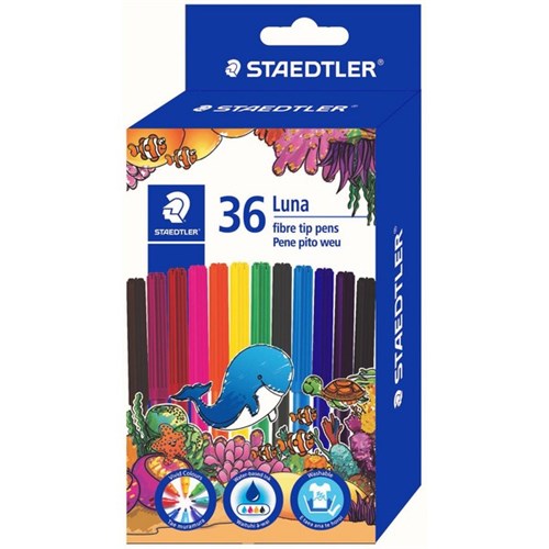 Staedtler Luna Fibre Tip Pen Set 36 SET