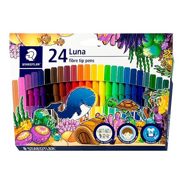 Staedtler Luna Fibre Tip Pen Set 24 SET