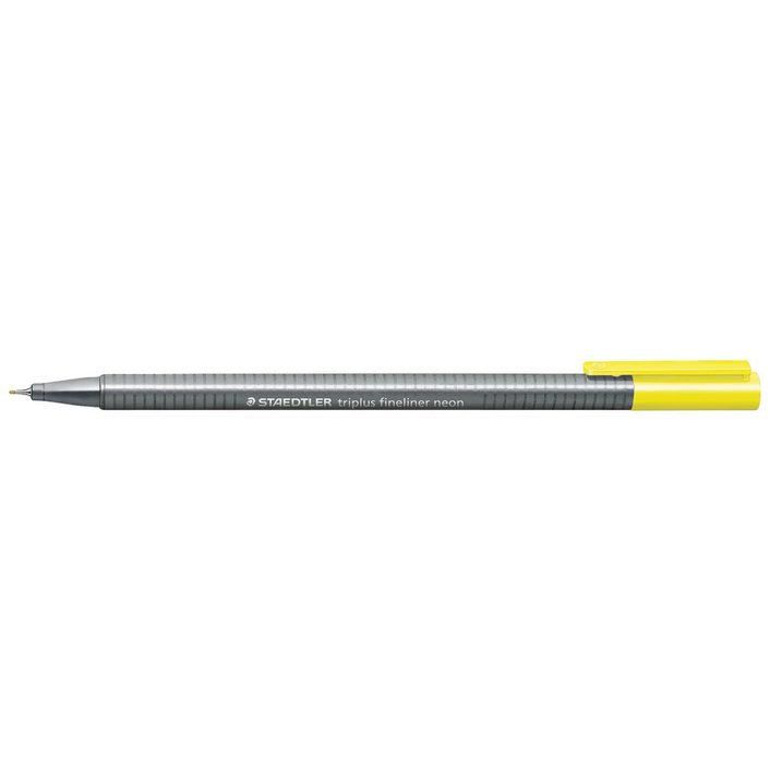 Staedtler Triplus Fineliner Pen Neon Yellow 0.3mm