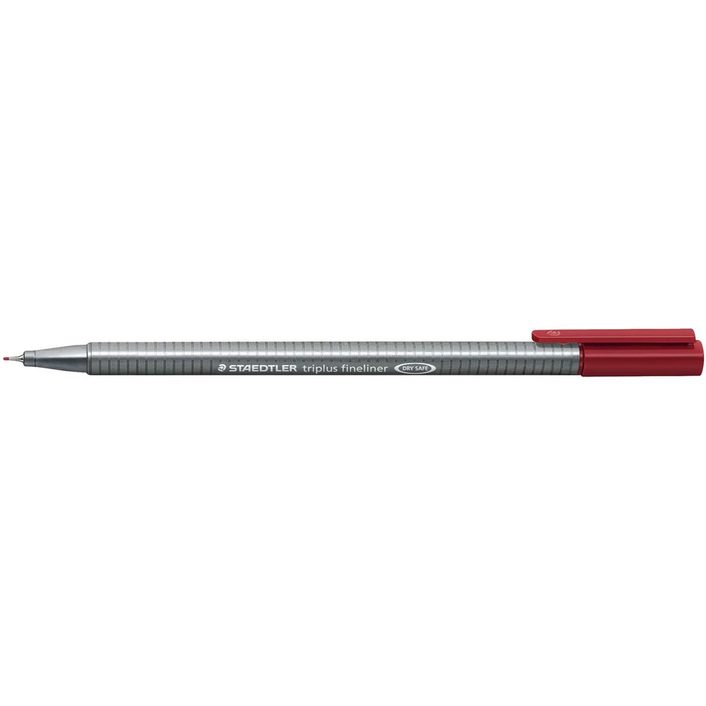 Staedtler Triplus Fineliner Pen Carmine Red 0.3mm