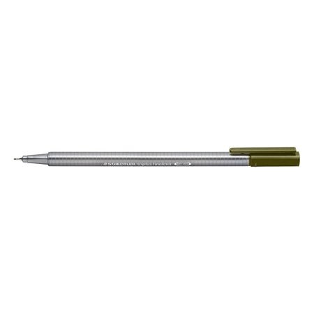 Staedtler Triplus Fineliner Pen Olive Green 0.3mm