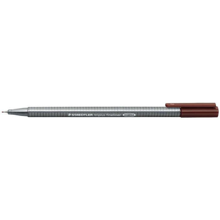 Staedtler Triplus Fineliner Pen Brown 0.3mm