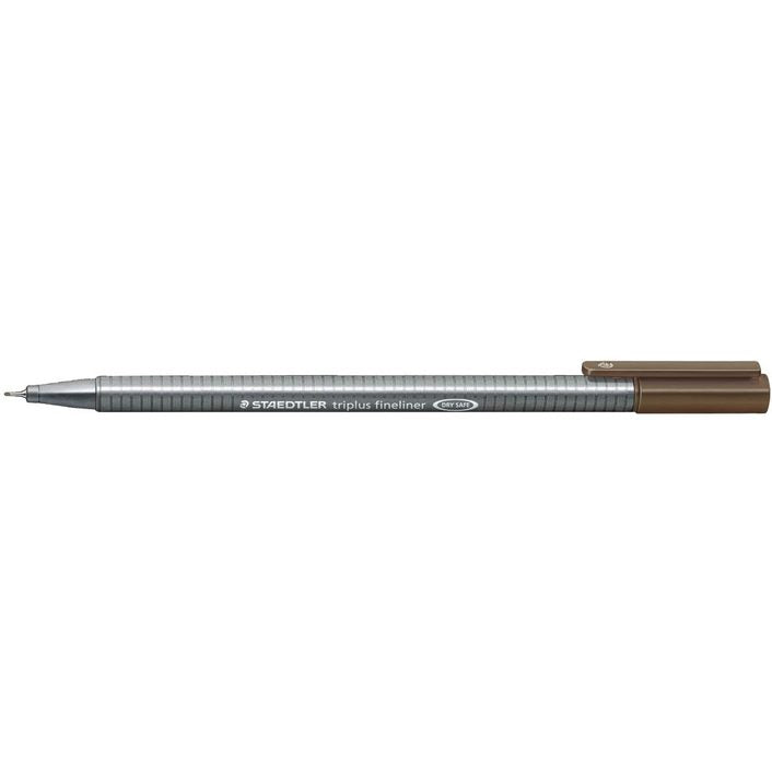 Staedtler Triplus Fineliner Pen Tobacco Brown 0.3mm