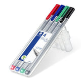 Staedtler Triplus Fineliner Pen Set 4 SET / 0.3mm
