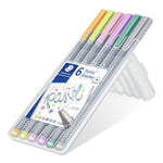 Staedtler Triplus Fineliner Pen Pastels Set 6 SET / 0.3mm