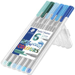 Staedtler Triplus Fineliner Pen Ocean Set 6 SET / 0.3mm