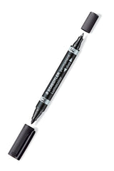 Staedtler Lumocolor Permanent Duo Marker Bullet/Bullet Black 0.6mm/1.5mm