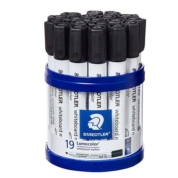 Staedtler Lumocolor Whiteboard Marker Bullet Tip Cup Set 19