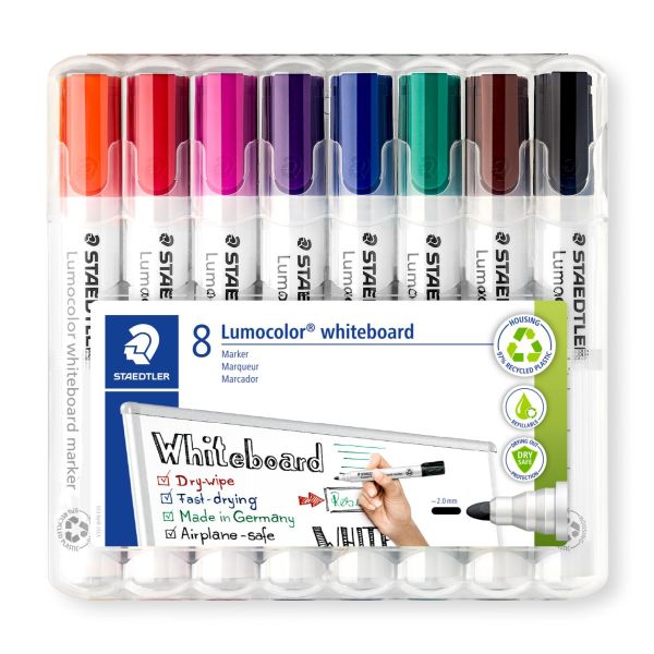 Staedtler Lumocolor Whiteboard Marker Bullet Set 8 SET / 2.0mm