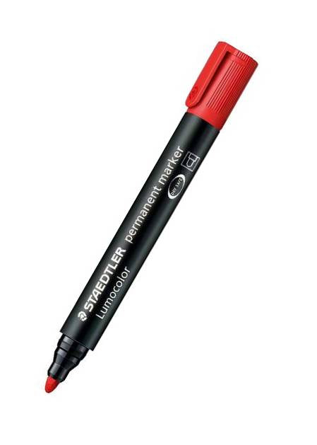 Staedtler Lumocolor Permanent Marker Bullet Red 2.0mm