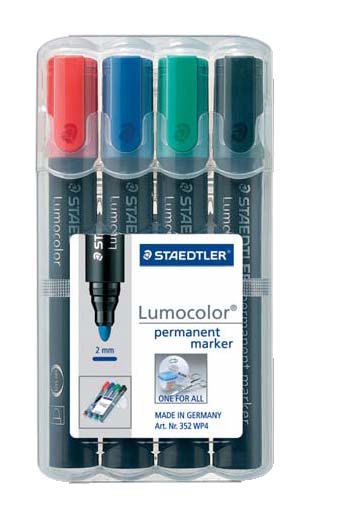 Staedtler Lumocolor Permanent Marker Bullet Set 4 SET / 2.0mm