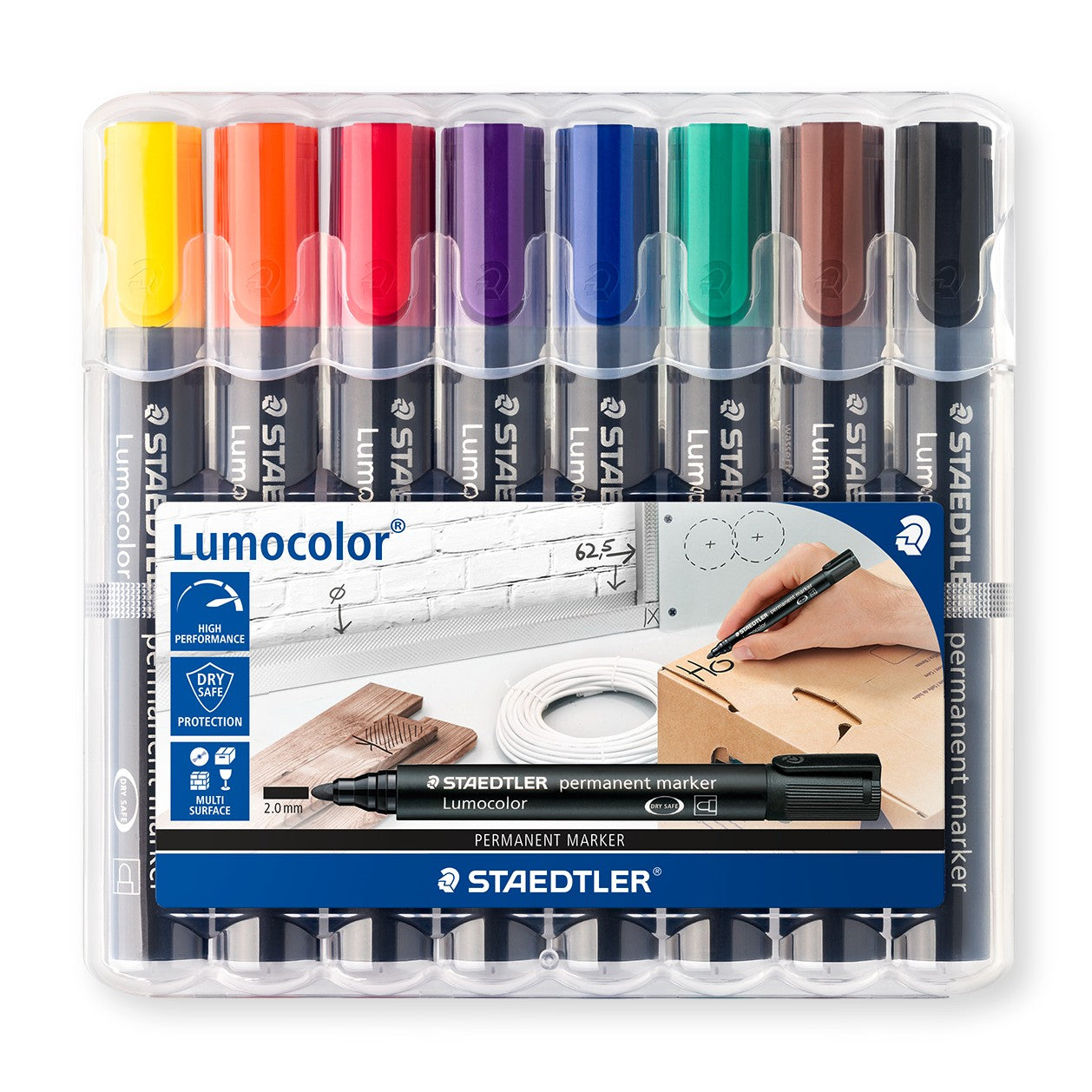 Staedtler Lumocolor Permanent Marker Bullet Set 8 SET / 2.0mm