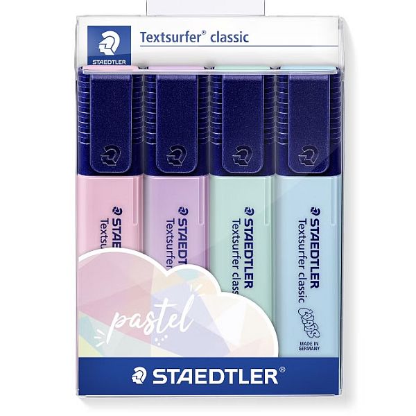 Staedtler Textsurfer Classic Highligher Pastel Set 4