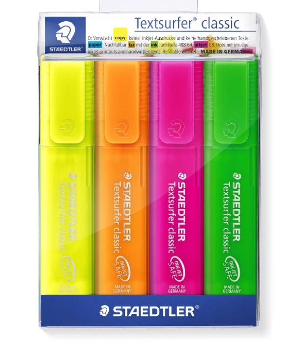 Staedtler Textsurfer Classic Highlighter IceSet 4 SET