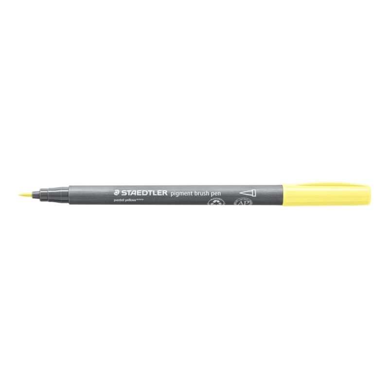 Staedtler Pigment Brush Pen Pastel Yellow