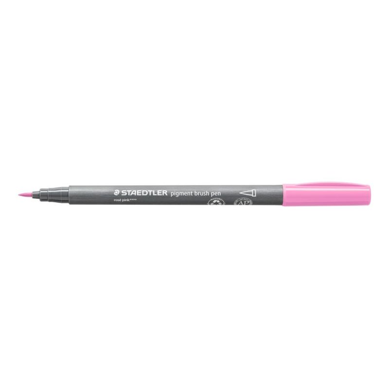 Staedtler Pigment Brush Pen Rose Pink