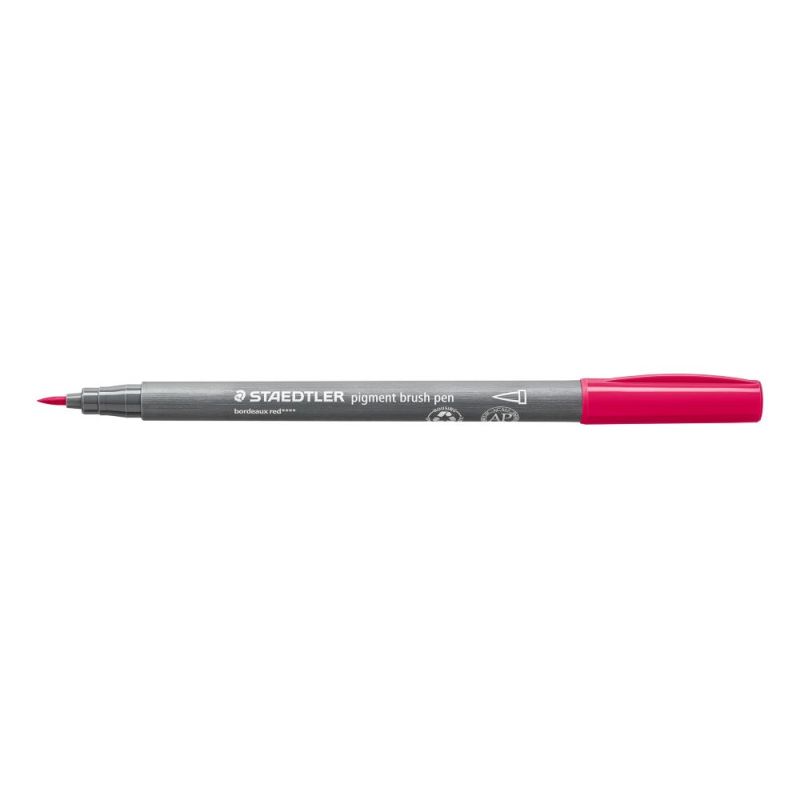 Staedtler Pigment Brush Pen Bordeaux Red