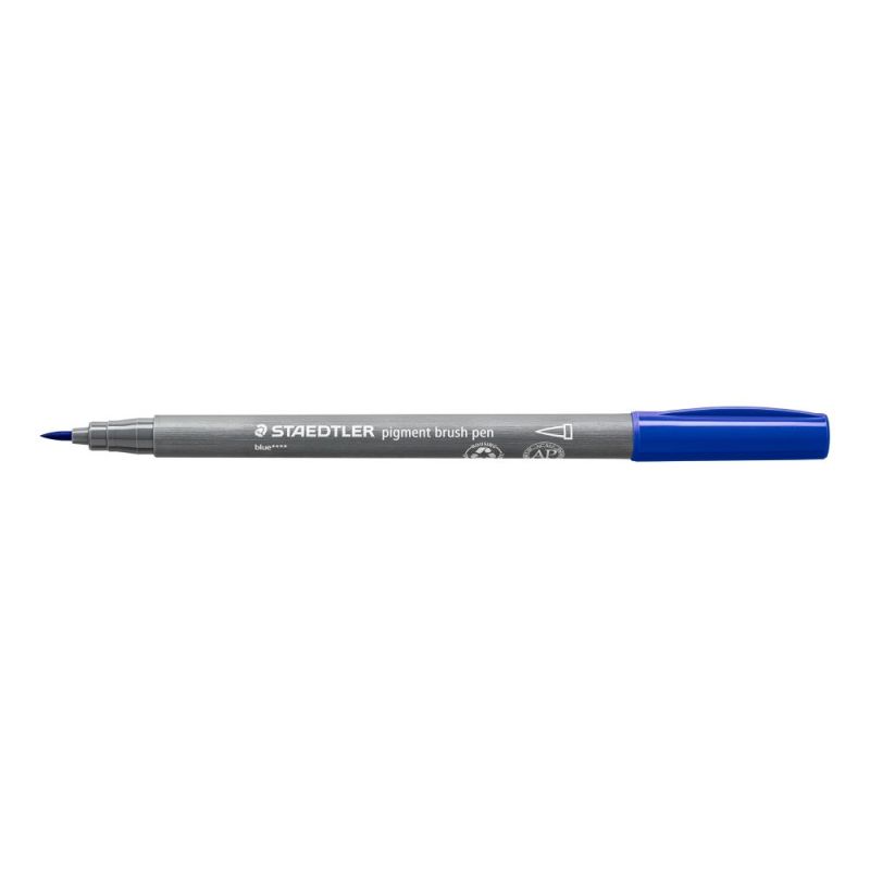 Staedtler Pigment Brush Pen Blue