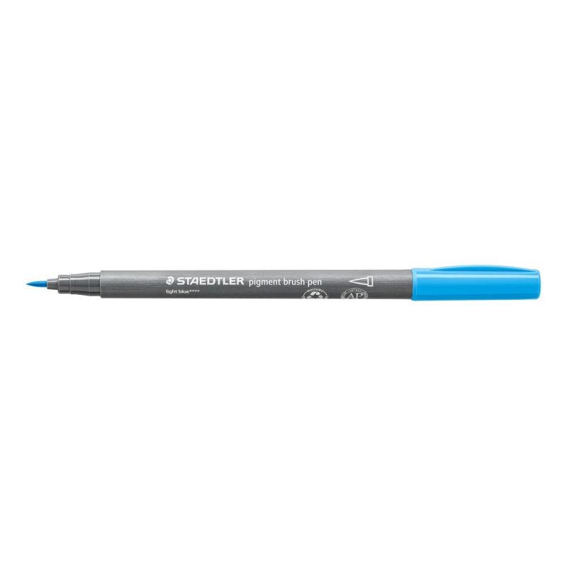 Staedtler Pigment Brush Pen Light Blue