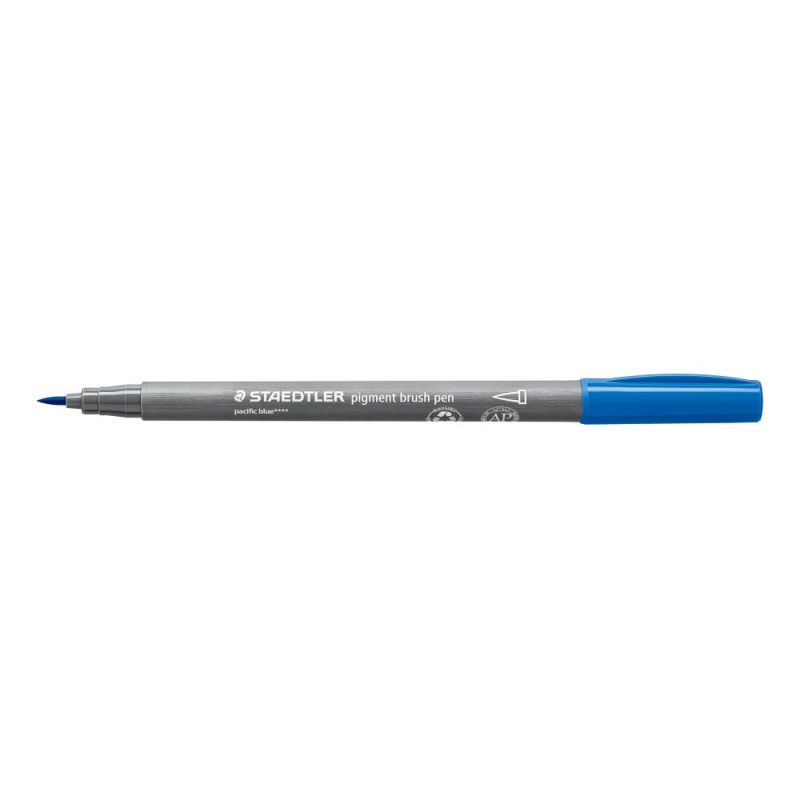 Staedtler Pigment Brush Pen Pacific Blue