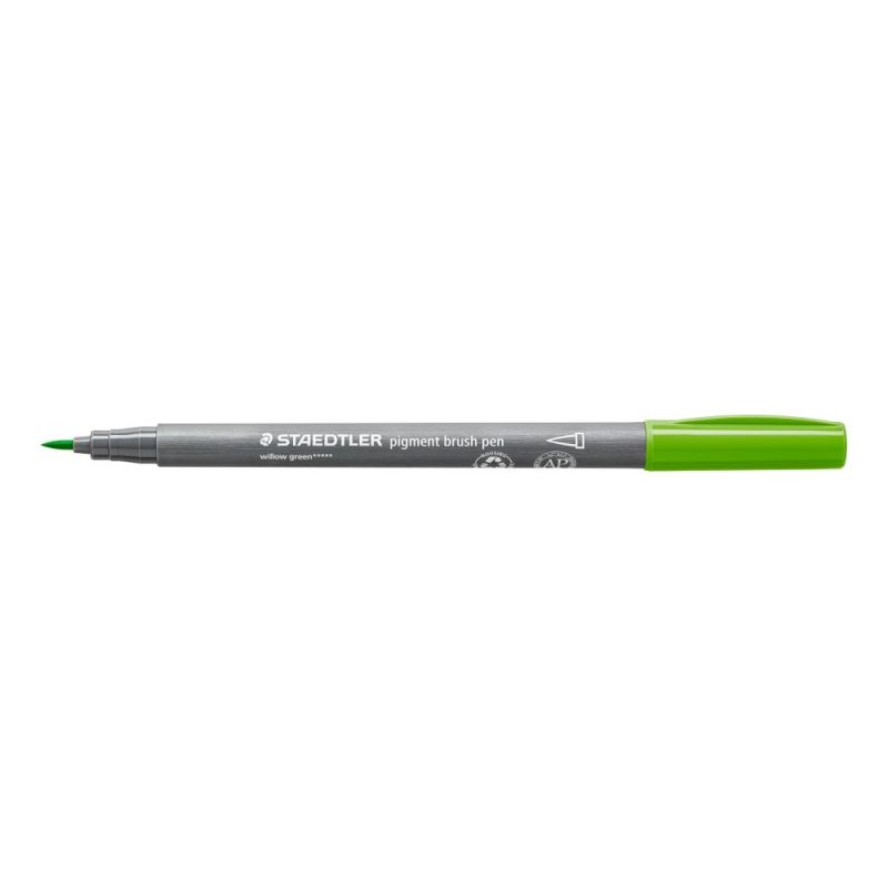 Staedtler Pigment Brush Pen Willow Green