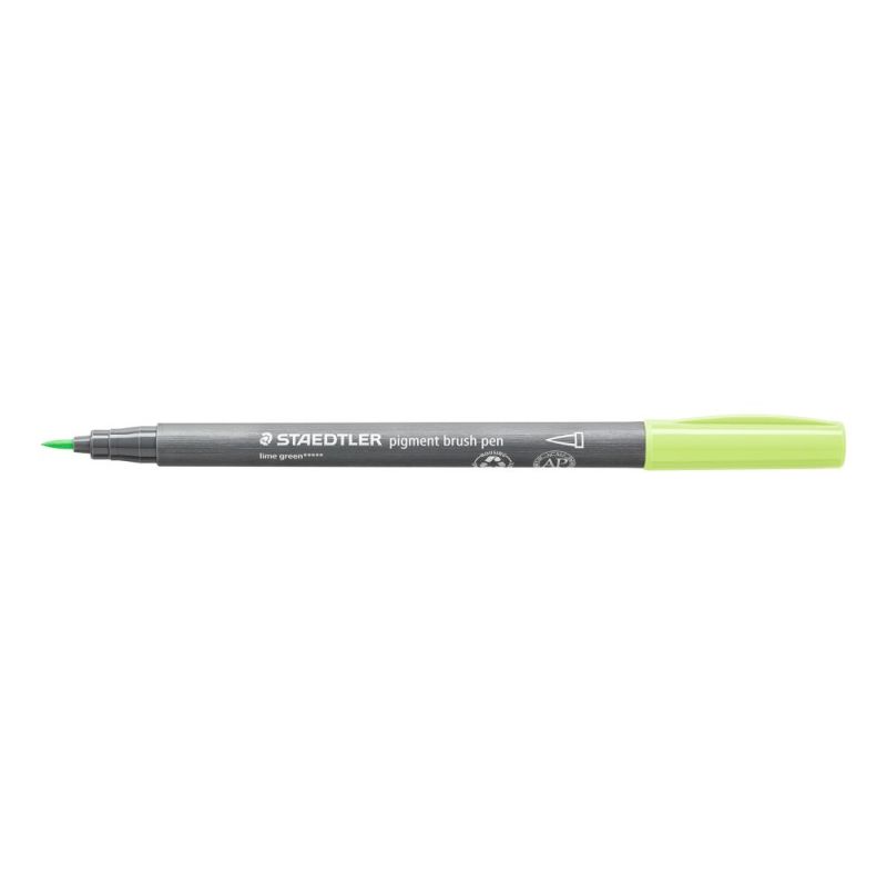 Staedtler Pigment Brush Pen Lime Green