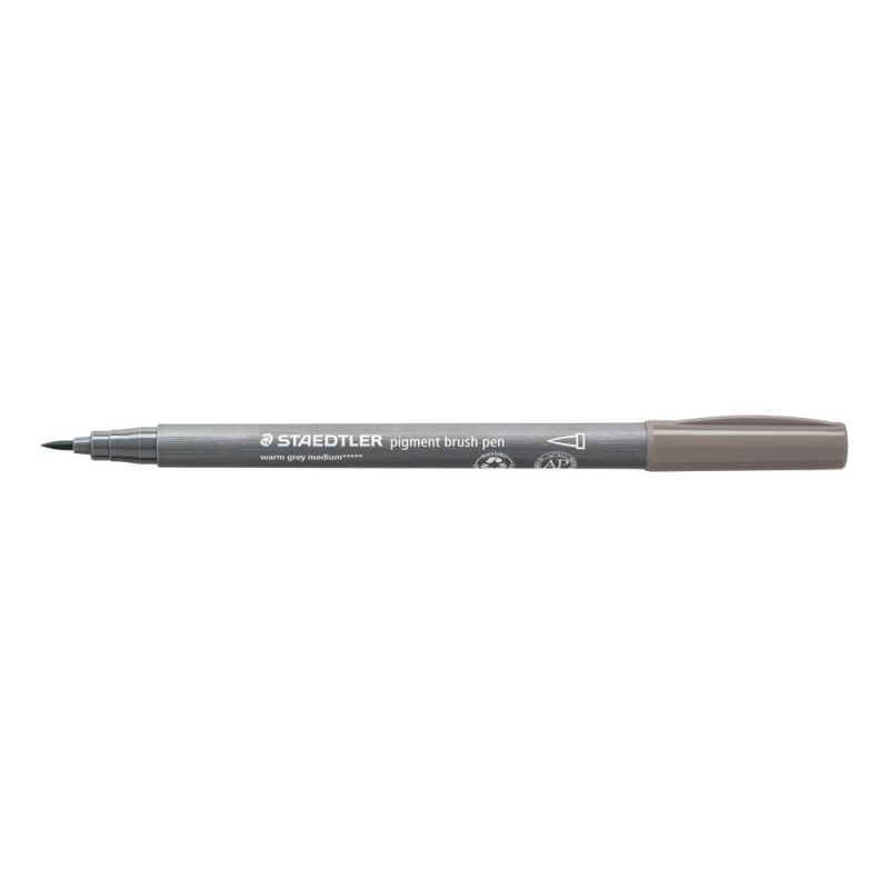 Staedtler Pigment Brush Pen Warm Grey Medium