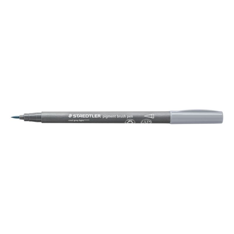 Staedtler Pigment Brush Pen Cool Grey Light