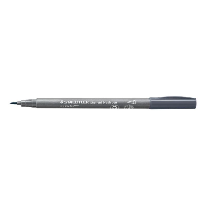 Staedtler Pigment Brush Pen Cool Grey Dark