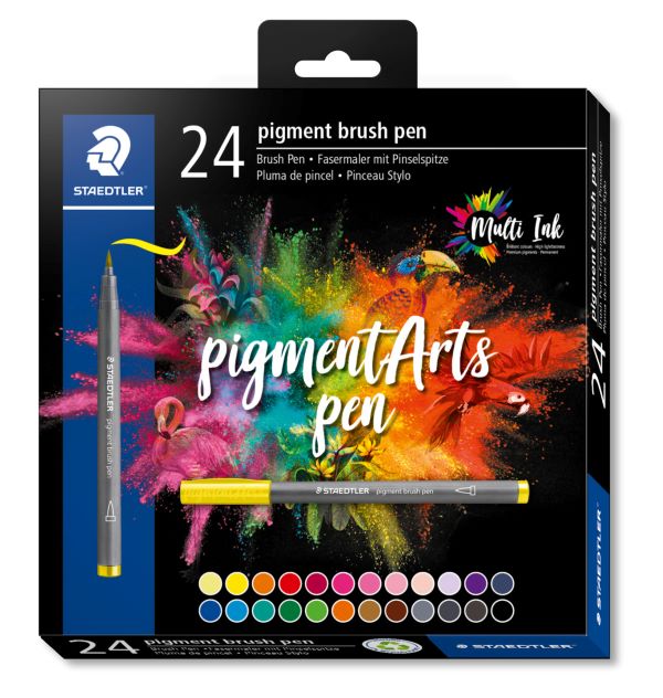 Staedtler Pigment Brush Pen Assorted Set 24 SET