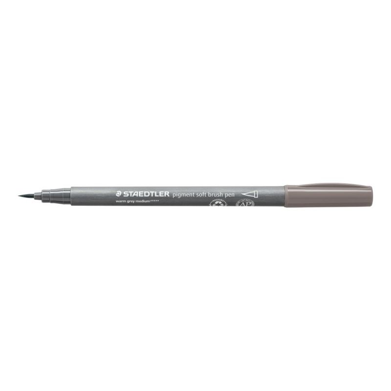 Staedtler Pigment Soft Brush Pen Warm Grey Medium