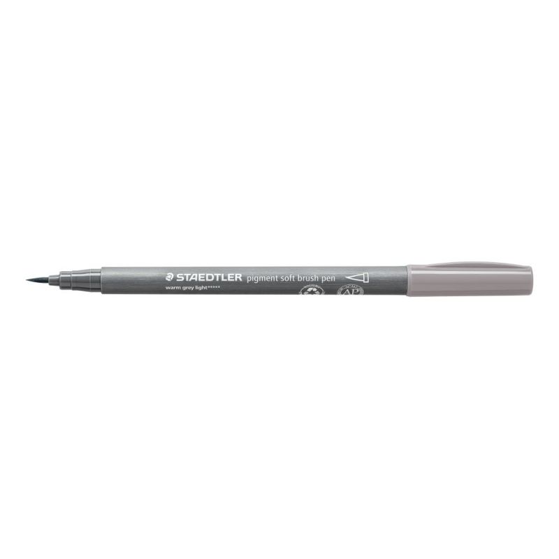 Staedtler Pigment Soft Brush Pen Warm Grey Light