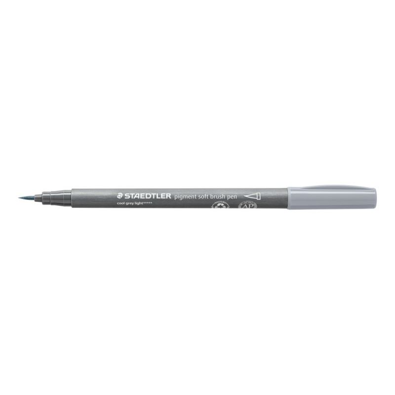 Staedtler Pigment Soft Brush Pen Cool Grey Light