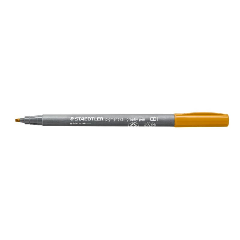 Staedtler Pigment Calligraphy Pen Golden Ochre