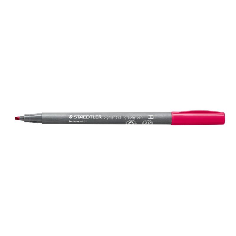 Staedtler Pigment Calligraphy Pen Bordeaux Red