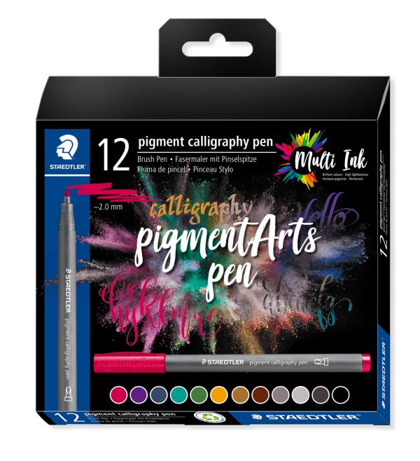 Staedtler Pigment Calligraphy Pen Assorted Set 12 SET