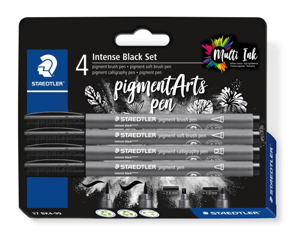 Staedtler Pigment Pen Intense Black Set 124 SET