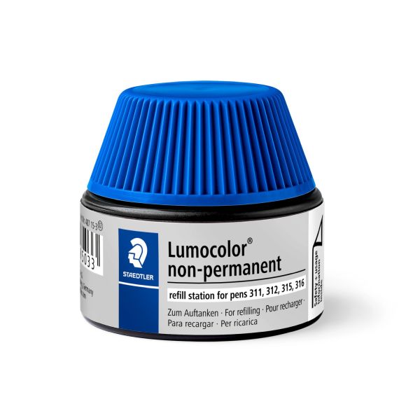 Staedtler Lumocolor Non-Permanent Refill Station Blue
