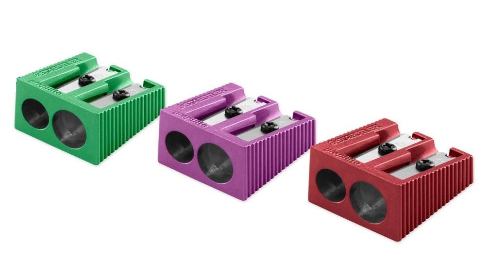 Staedtler Metallic Metal Pencil Sharpener 2 Hole