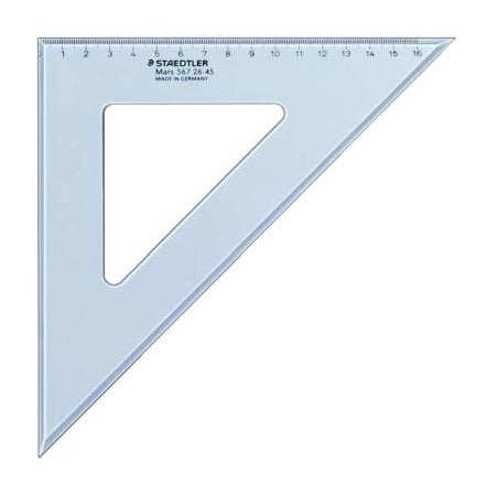 Staedtler Set Square 45 Degrees 26cm